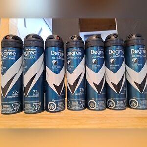 7 New Degree Ultraclear Antiperspirant; Black & White